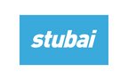Stubai logo in white on blue background